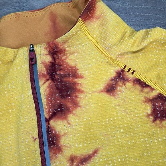 Lululemon Metal Vent Tech Half-Zip 2.0 Marble Dye Soliel Yellow Size Medium - Picture 3 of 12